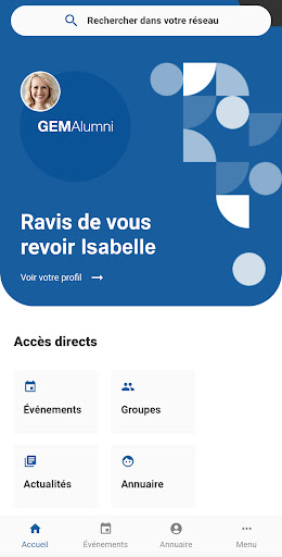 Android application GEM Alumni screenshort