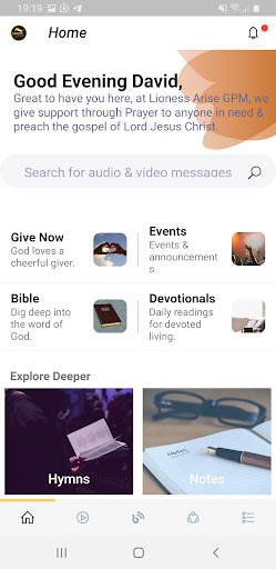 Android application Lioness Arise GPM screenshort