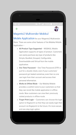 Screenshot of WordPress Blog App Builder