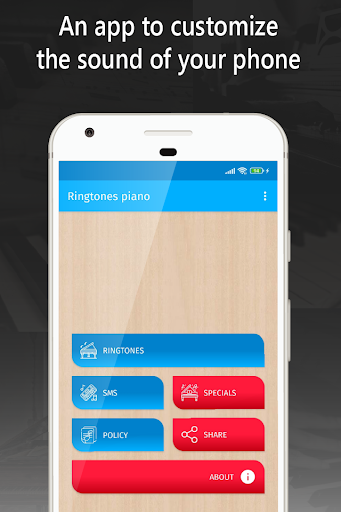 Android application ringtones piano for phone screenshort