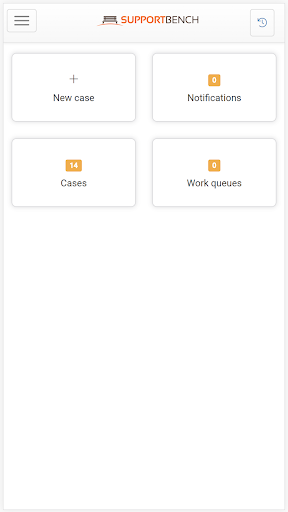 Android application Supportbench screenshort