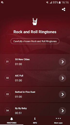 Rock and Roll Ringtones Screenshot 1 - AppWisp.com