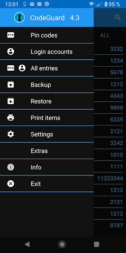 Android application CodeGuard screenshort