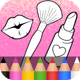Glitter Beauty Coloring Book ❤ icon