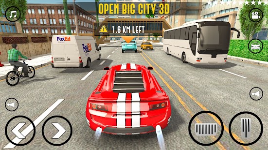 Car Driver City Roads Game Screenshot