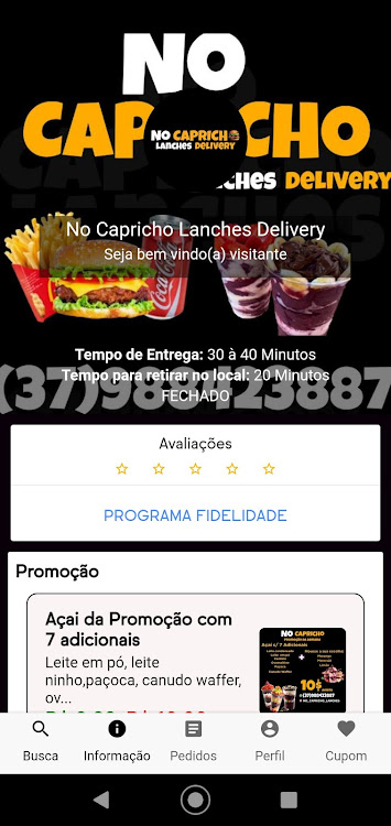 No Capricho Lanches Delivery - 6 - (Android)