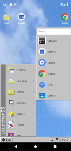Android application Launcher95 screenshort