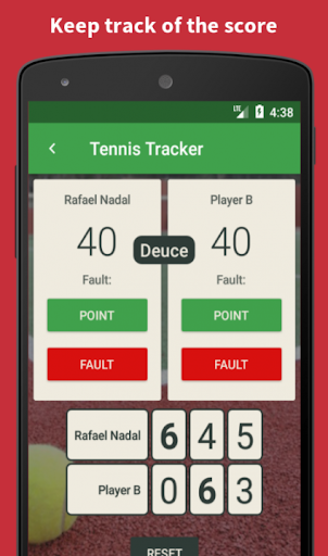 Tennis Tracker Screen 3