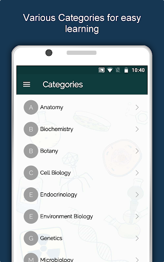 Screenshot of Biology Dictionary Offline