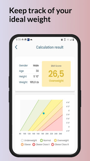 BMI Calculator Screen 2