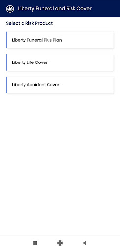 Liberty Funeral and Risk Cover Screen 2