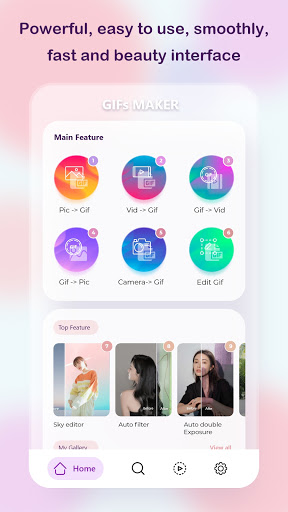 Android application Photo to GIF editor: Maker GIF screenshort