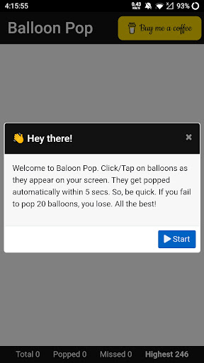 Balloon Pop Screen 3
