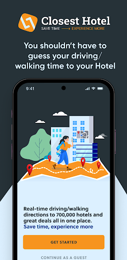 Android application Closest Hotel screenshort