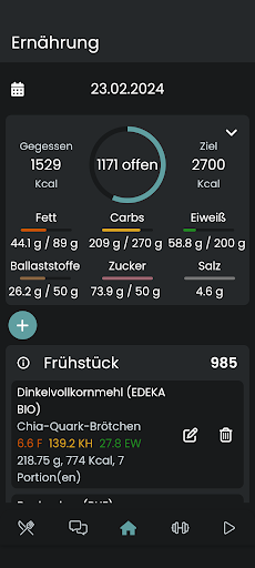 Online Coach Screen 2