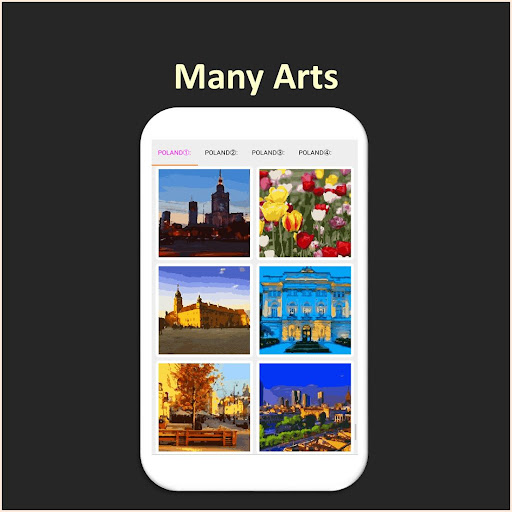 Android application Color by Number - poland screenshort