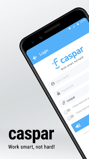 Android application caspar invoice screenshort