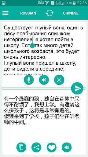 Russian Chinese Translator Screen 2