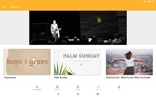 Screenshot of Acacia Church App