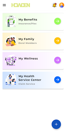 Android application Howden Benefits screenshort