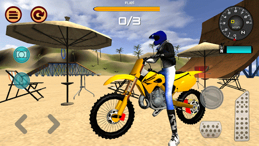 Android application Motocross Beach Jumping 2 screenshort