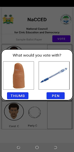 Android application NaCCED Smart Voters App screenshort