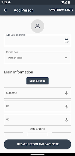 Android application IMP-OPP screenshort