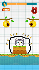 Captura de Pantalla 7 Save The Cat: Draw To Save android