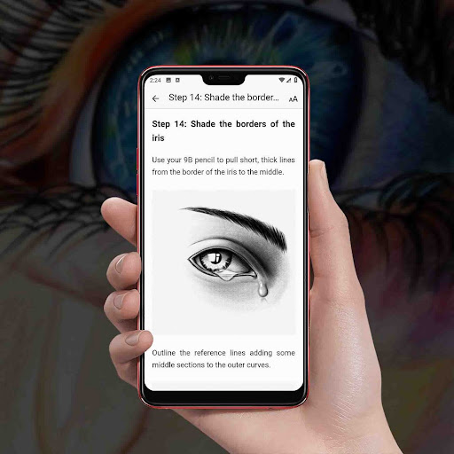 Crying Eye Drawing Tutorials screenshot 7
