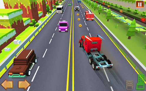 Blocky Car Highway Racer: Traffic Racing Game 1.3 APK screenshots 16