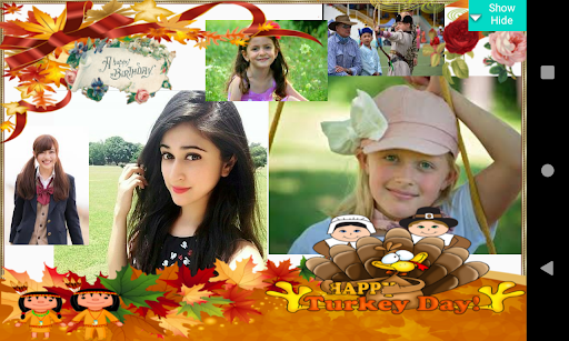 Turkey day photo frame.