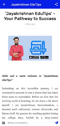 Android application Jayakrishnan EduTips screenshort