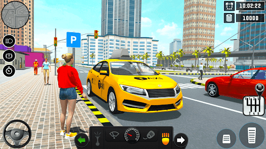 Mobile Taxi Driving Taxi Game  screenshots 1