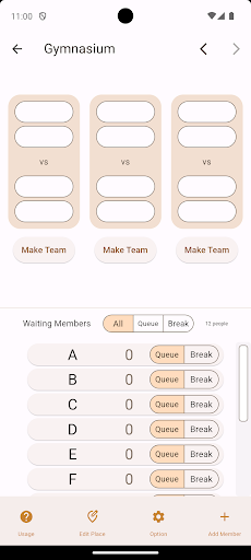TeamMaker Screen 3