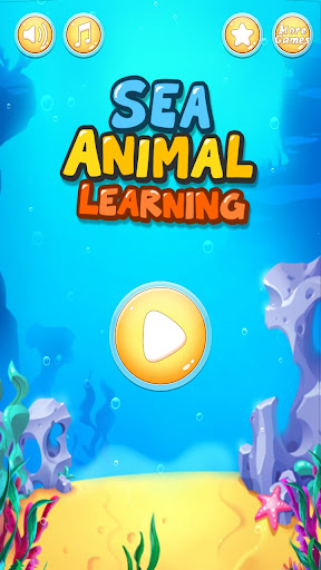 Android application Sea Animal Learning screenshort