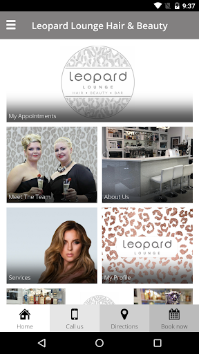 Android application Leopard Lounge Hair & Beauty screenshort