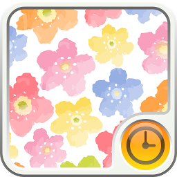 Icon image water color blooming Clock