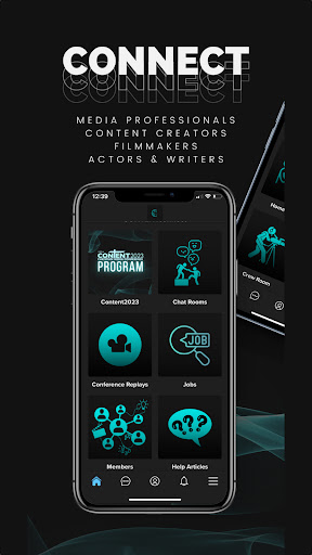 Android application contentCONNECT screenshort