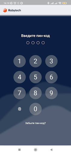 Android application Rubytech screenshort