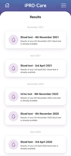 iPro-Care (Staging) Screen 3