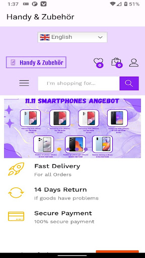 Android application Handy und Zubehör screenshort