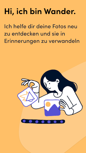 Android application Wander - Erlebe deine Fotos screenshort