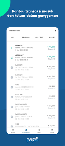 Payce - Payment Space Screen 2