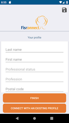 Android application Fisconnect screenshort