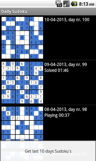 Daily Sudoku Free 1.79 screenshots 1
