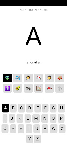 Android application Alphabet Playtime screenshort