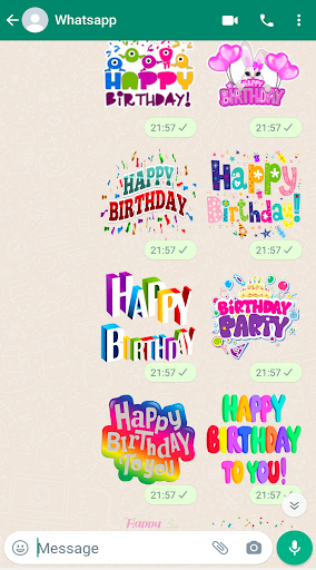 happy birthday sticker for whatsapp