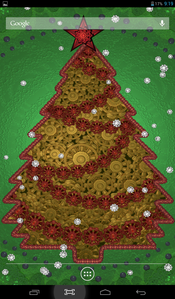 Android application Christmas Tree Live Wallpaper screenshort
