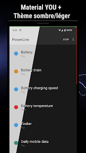 PowerLine: Status Bar meters Capture d'écran