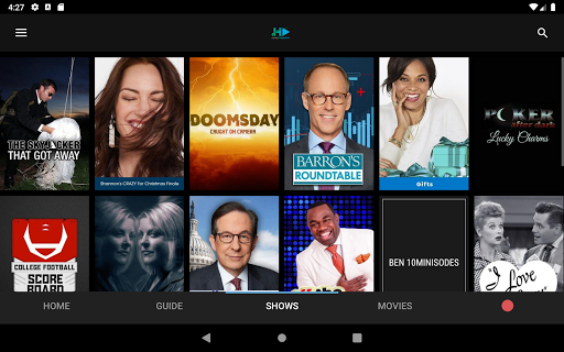 Screenshot of HomeStreamTV